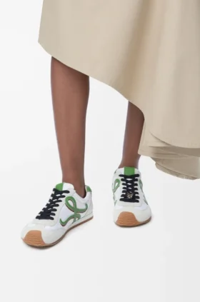 Ballet Runner 2.0 z nylonu i skóry cielęcej