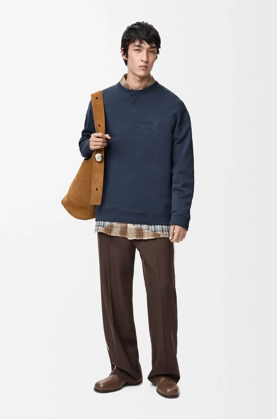Bluza z anagramem z bawełny Bluza z anagramem z bawełny