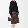 Bluza z kapturem i zamkiem błyskawicznym z wełny z napisem „Anagram” Bluza z kapturem i zamkiem błyskawicznym z wełny z napisem „Anagram”