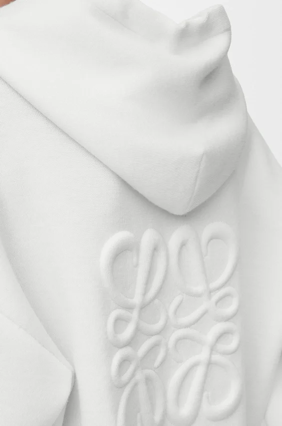 Bluza z kapturem i zamkiem błyskawicznym z wełny z napisem „Anagram” Bluza z kapturem i zamkiem błyskawicznym z wełny z napisem „Anagram”