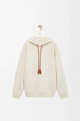 Bluza z kapturem o luźnym kroju, wykonana z bawełny