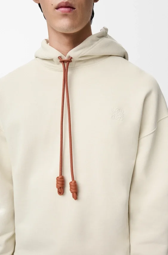 Bluza z kapturem o luźnym kroju, wykonana z bawełny Bluza z kapturem o luźnym kroju, wykonana z bawełny