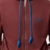 Bluza z kapturem zapinana na zamek, wykonana z bawełny Bluza z kapturem zapinana na zamek, wykonana z bawełny