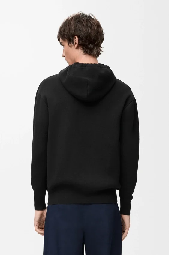 Bluza z kapturem zapinana na zamek, wykonana z wełny Bluza z kapturem zapinana na zamek, wykonana z wełny
