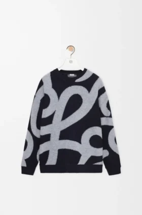 Bluza z wełny i bawełny