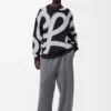 Bluza z wełny i bawełny Bluza z wełny i bawełny