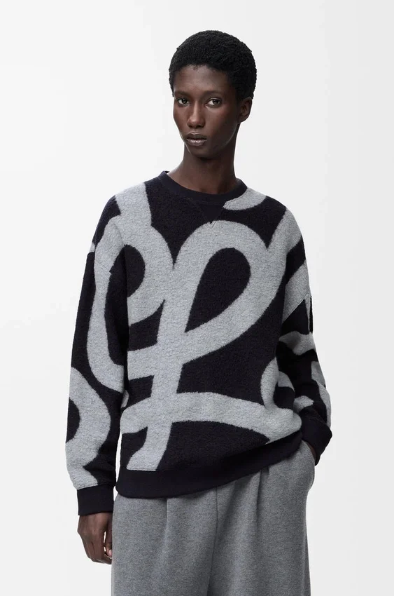 Bluza z wełny i bawełny Bluza z wełny i bawełny