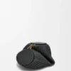 Bracelet Pouch z plisowanej skóry jagnięcej nappa
