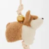 Breloczek „Corgi” z filcu i skóry cielęcej Breloczek „Corgi” z filcu i skóry cielęcej
