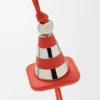 Breloczek Work Cone z mosiądzu i skóry cielęcej Breloczek Work Cone z mosiądzu i skóry cielęcej