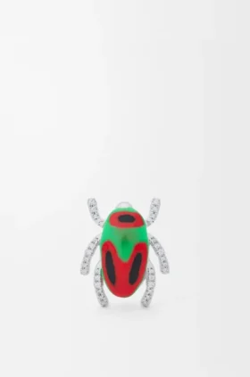 Broszka „Scarabeo” ze srebra próby 925 i emalii