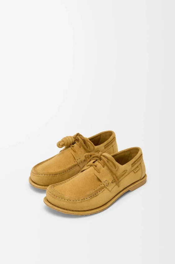 Buty żeglarskie „Campo” z zamszowej skóry cielęcej Buty żeglarskie „Campo” z zamszowej skóry cielęcej