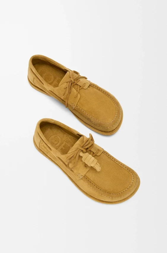 Buty żeglarskie „Campo” z zamszowej skóry cielęcej Buty żeglarskie „Campo” z zamszowej skóry cielęcej