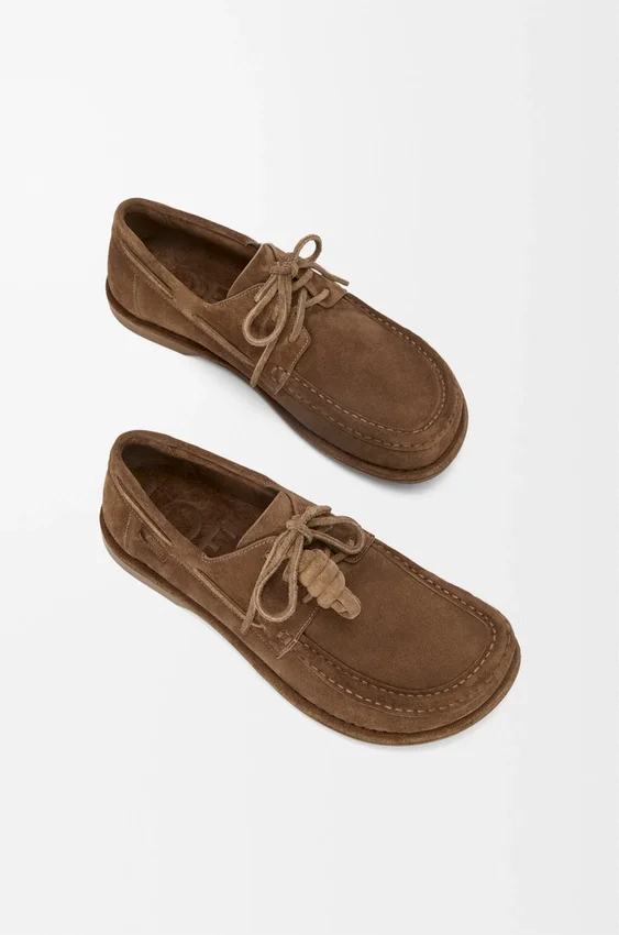 Buty żeglarskie „Campo” z zamszowej skóry cielęcej Buty żeglarskie „Campo” z zamszowej skóry cielęcej