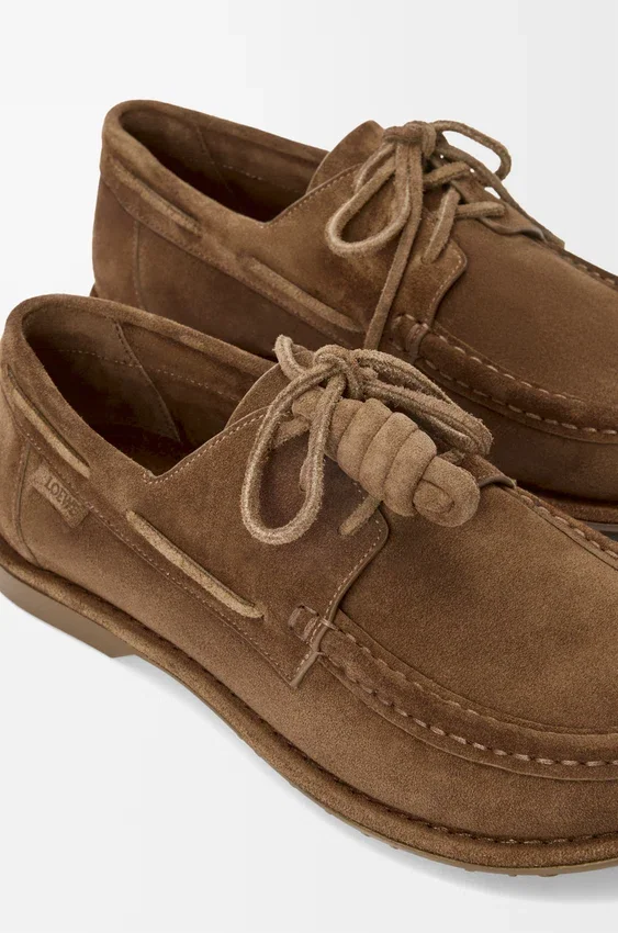 Buty żeglarskie „Campo” z zamszowej skóry cielęcej Buty żeglarskie „Campo” z zamszowej skóry cielęcej