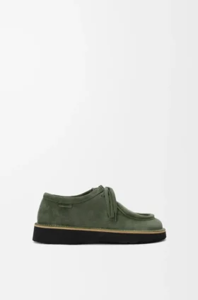 Buty sznurowane Faro z zamszowej skóry cielęcej