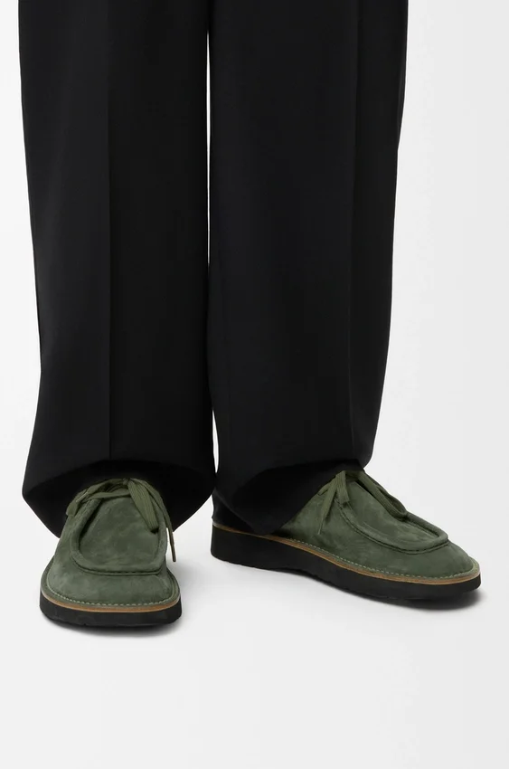 Buty sznurowane Faro z zamszowej skóry cielęcej Buty sznurowane Faro z zamszowej skóry cielęcej