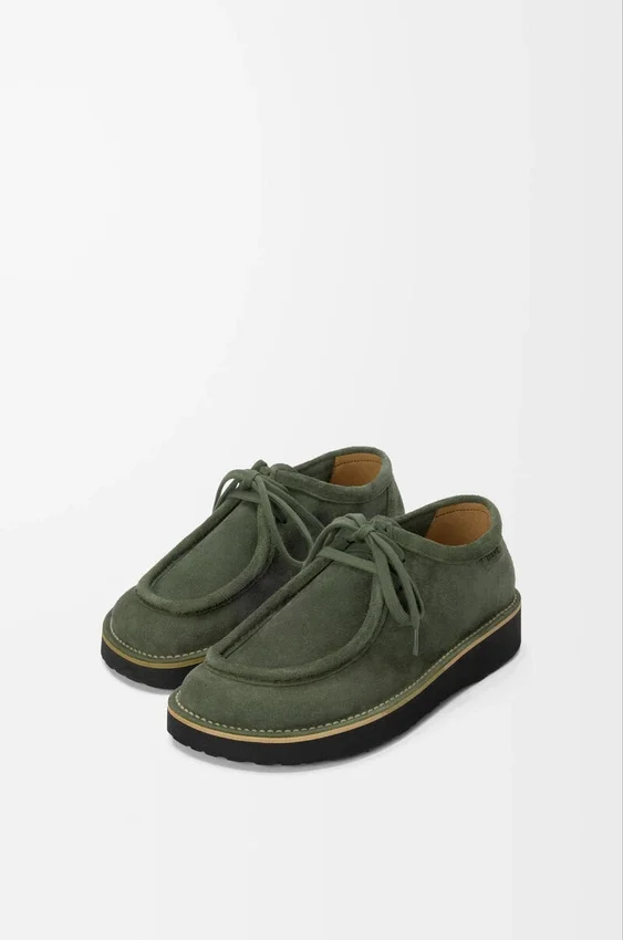 Buty sznurowane Faro z zamszowej skóry cielęcej Buty sznurowane Faro z zamszowej skóry cielęcej