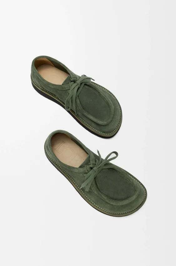 Buty sznurowane Faro z zamszowej skóry cielęcej Buty sznurowane Faro z zamszowej skóry cielęcej