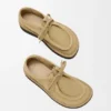 Buty sznurowane Faro z zamszowej skóry cielęcej Buty sznurowane Faro z zamszowej skóry cielęcej