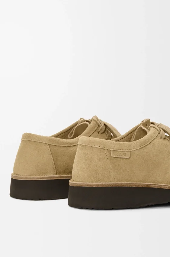 Buty sznurowane Faro z zamszowej skóry cielęcej Buty sznurowane Faro z zamszowej skóry cielęcej