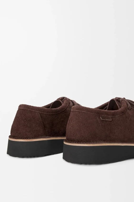 Buty sznurowane Faro z zamszowej skóry cielęcej Buty sznurowane Faro z zamszowej skóry cielęcej