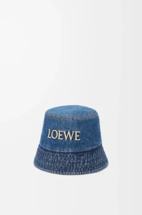 Czapka typu bucket loewe z dżinsu Czapka typu bucket loewe z dżinsu