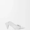 Czółenka z klapką z tyłu w stylu origami, wykonane ze skóry jagnięcej