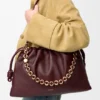 Duża Flamenco Purse z miękkiej skóry jagnięcej typu nappa Duża Flamenco Purse z miękkiej skóry jagnięcej typu nappa