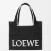 Duża torba Loewe Font Tote z rafii Duża torba Loewe Font Tote z rafii