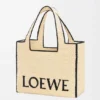 Duża torba Loewe Font Tote z rafii Duża torba Loewe Font Tote z rafii