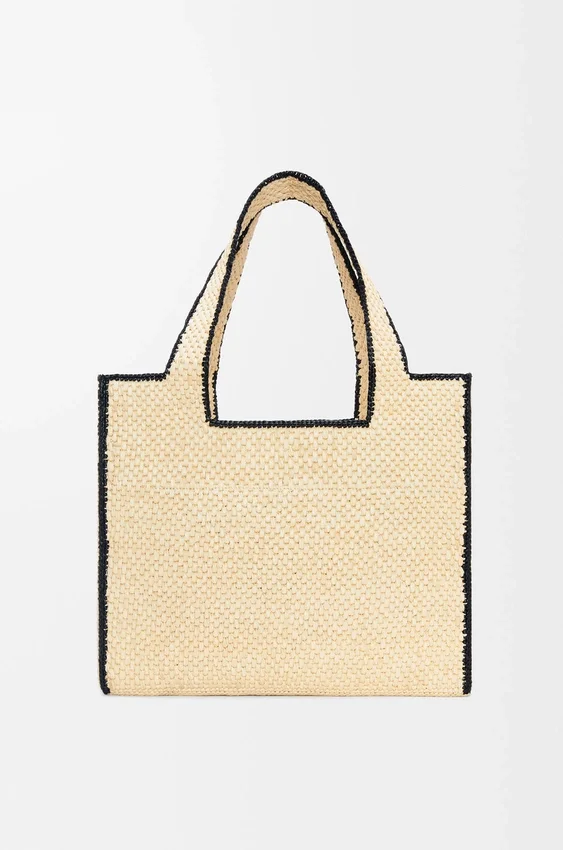 Duża torba Loewe Font Tote z rafii Duża torba Loewe Font Tote z rafii
