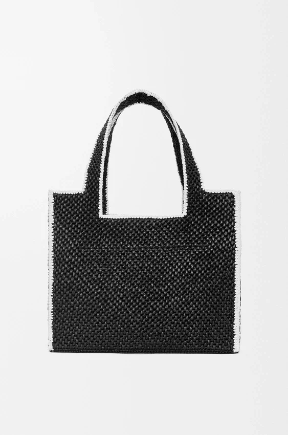 Duża torba Loewe Font Tote z rafii Duża torba Loewe Font Tote z rafii