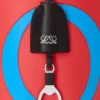 Duża torebka typu bucket Bilbao z oversize’owym logo, wykonana z gładkiej skóry cielęcej
