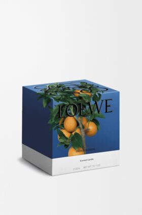 Duża świeca o zapachu kwiatu pomarańczy