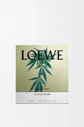 Duża świeca o zapachu Marihuana