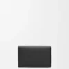 Etui na wizytówki z motywem „Anagram” z cielęcej skóry o ziarnistej fakturze Pebble Etui na wizytówki z motywem „Anagram” z cielęcej skóry o ziarnistej fakturze Pebble