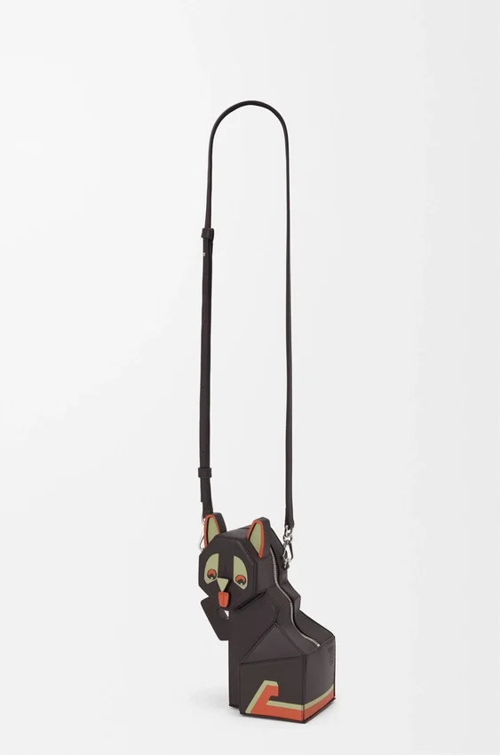 Kopertówka „Futurist Cat” z klasycznej skóry cielęcej Kopertówka „Futurist Cat” z klasycznej skóry cielęcej