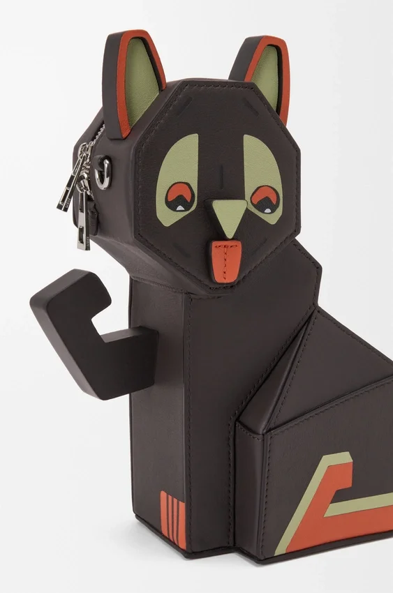 Kopertówka „Futurist Cat” z klasycznej skóry cielęcej Kopertówka „Futurist Cat” z klasycznej skóry cielęcej