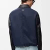 Kurtka w stylu workwear z nappa jagnięcej skóry i nylonu Kurtka w stylu workwear z nappa jagnięcej skóry i nylonu