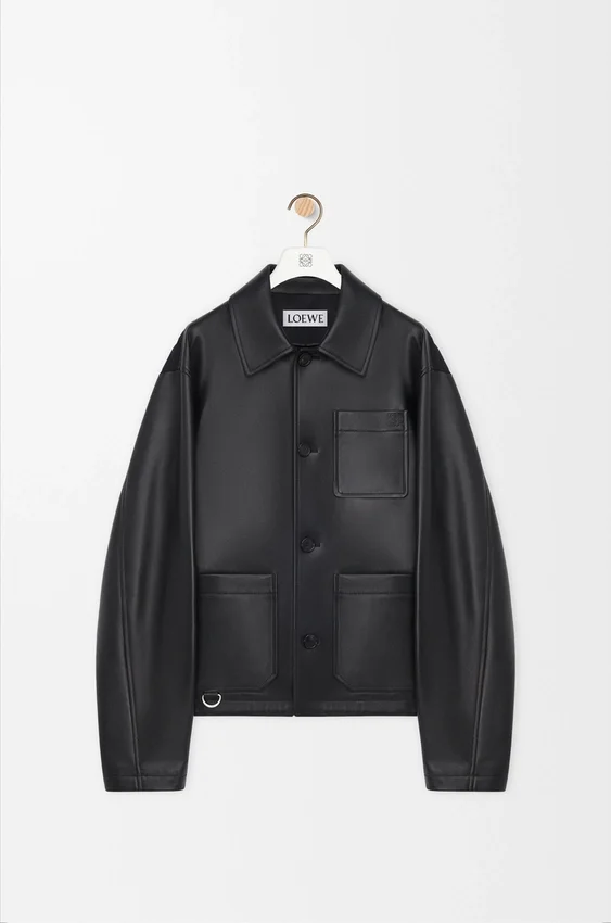 Kurtka w stylu workwear z nappa z jagnięcej skóry Kurtka w stylu workwear z nappa z jagnięcej skóry