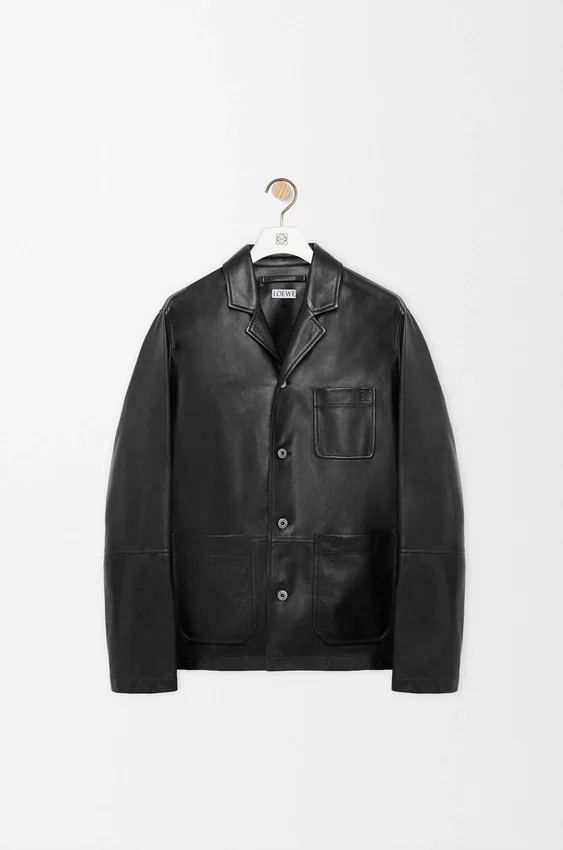 Kurtka w stylu workwear z nappa z jagnięcej skóry Kurtka w stylu workwear z nappa z jagnięcej skóry