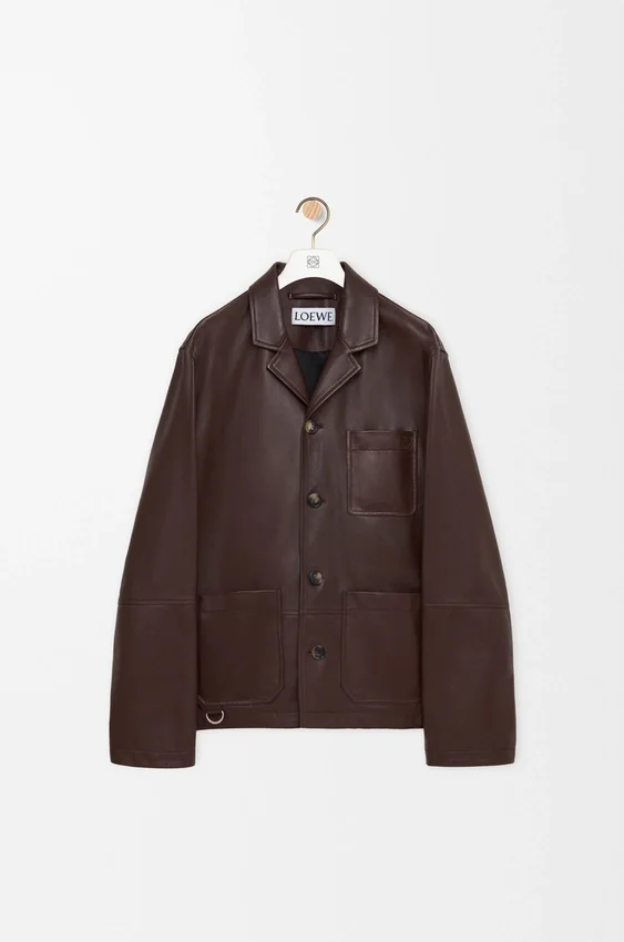 Kurtka w stylu workwear z nappa z jagnięcej skóry Kurtka w stylu workwear z nappa z jagnięcej skóry