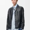 Kurtka w stylu workwear z nappa z jagnięcej skóry Kurtka w stylu workwear z nappa z jagnięcej skóry