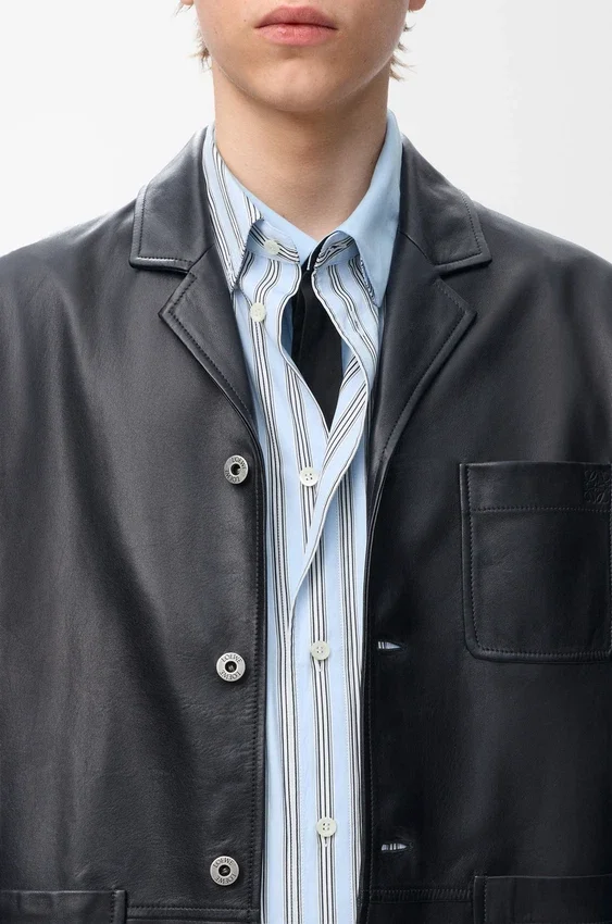 Kurtka w stylu workwear z nappa z jagnięcej skóry Kurtka w stylu workwear z nappa z jagnięcej skóry