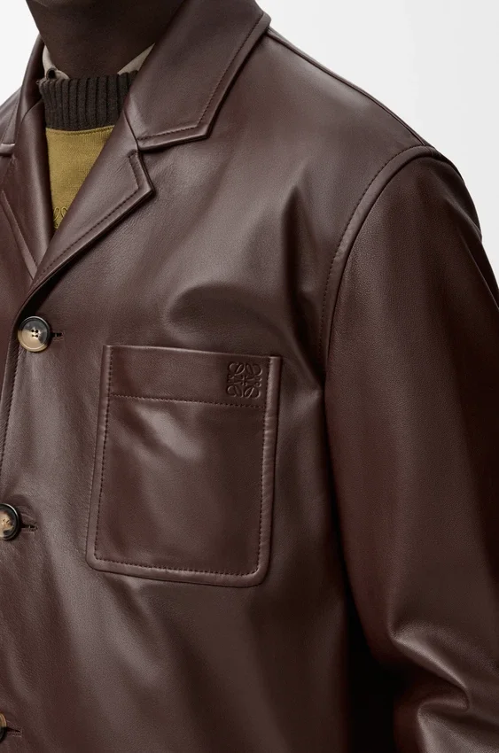 Kurtka w stylu workwear z nappa z jagnięcej skóry Kurtka w stylu workwear z nappa z jagnięcej skóry