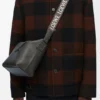 Mała torebka Cubi Crossbody z miękkiej, gładkiej skóry cielęcej i żakardu Mała torebka Cubi Crossbody z miękkiej, gładkiej skóry cielęcej i żakardu