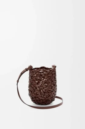 Mała torebka Nest Basket ze skóry cielęcej