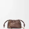 Mini Flamenco Purse z cielęcej skóry z nadrukiem moiré Mini Flamenco Purse z cielęcej skóry z nadrukiem moiré