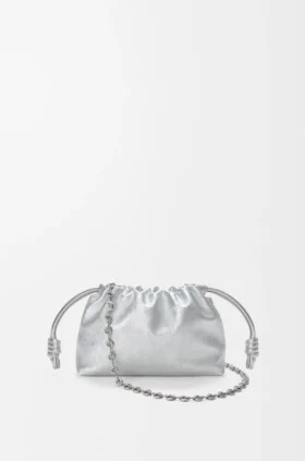 Mini Flamenco Purse z cielęcej skóry z nadrukiem moiré